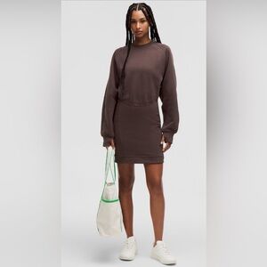 Lululemon Scuba long-sleeve Dress Espresso size 6